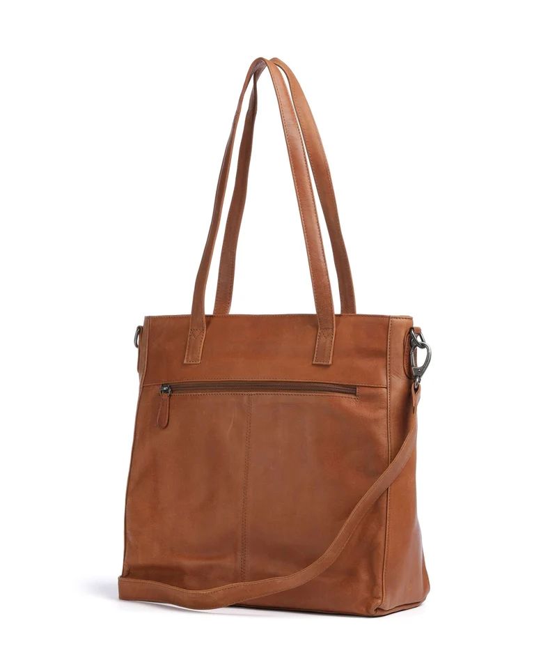 The Chesterfield Brand Wax Pull Up Cow Mosel Bolsa shopping cognac