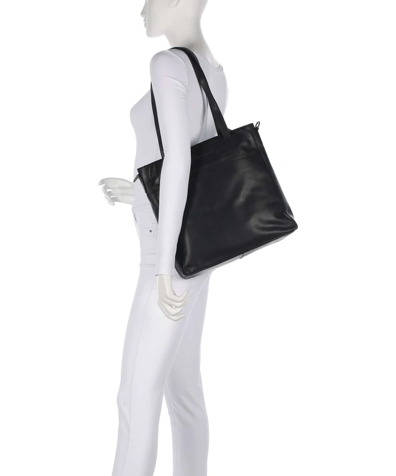 The Chesterfield Brand Wax Pull Up Cow Mosel Bolsa shopping black