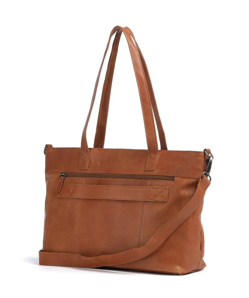 The Chesterfield Brand Wax Pull Up Cow Osira Bolsa shopping cognac