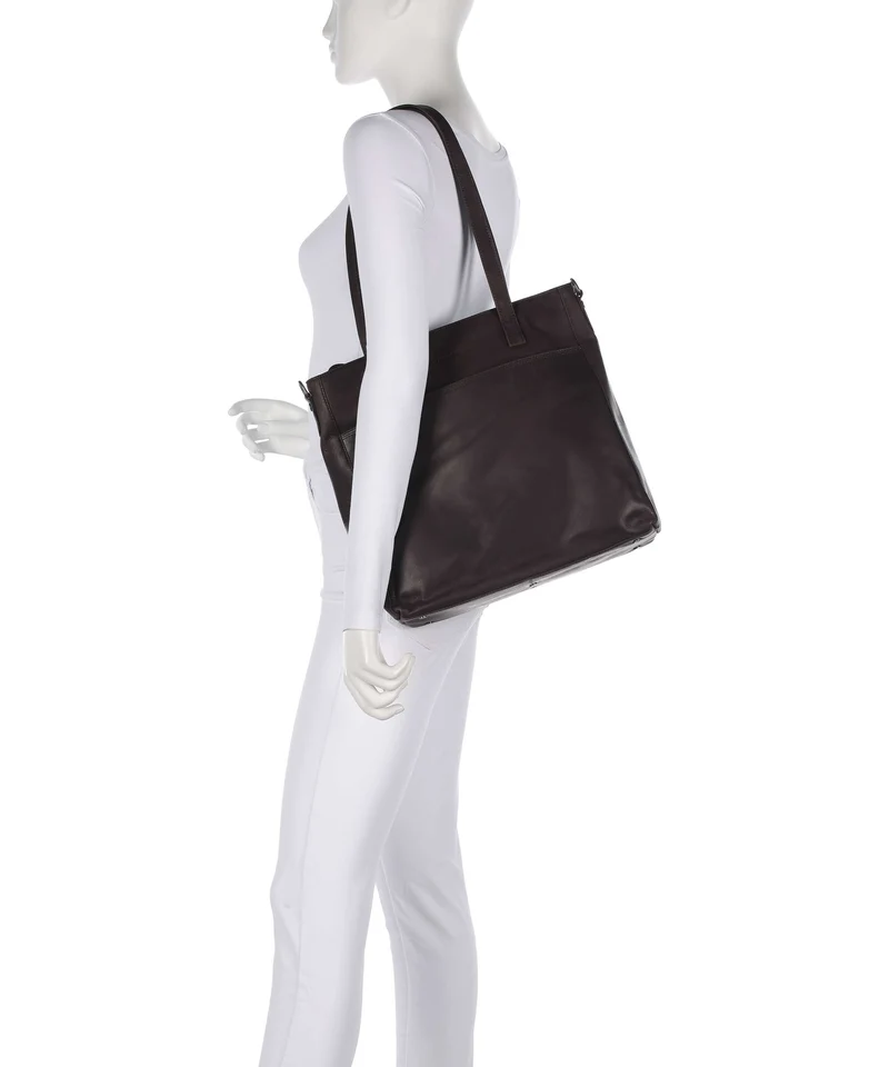 The Chesterfield Brand Wax Pull Up Cow Mosel Bolsa shopping brown