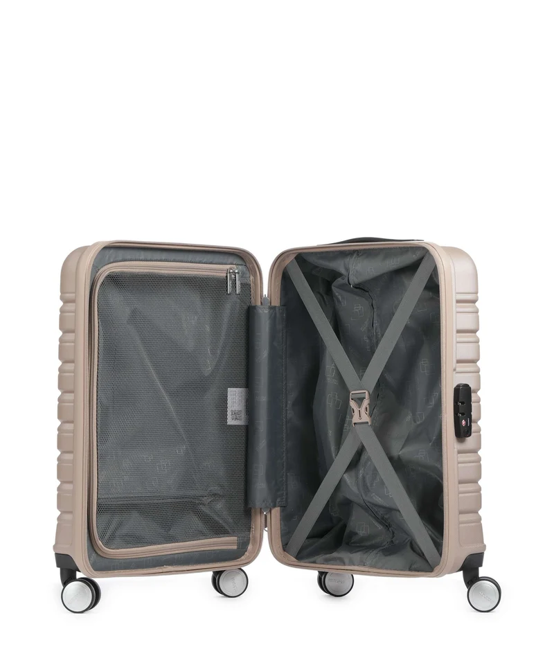 American Tourister Flashline Maleta con 4 ruedas ivory gold