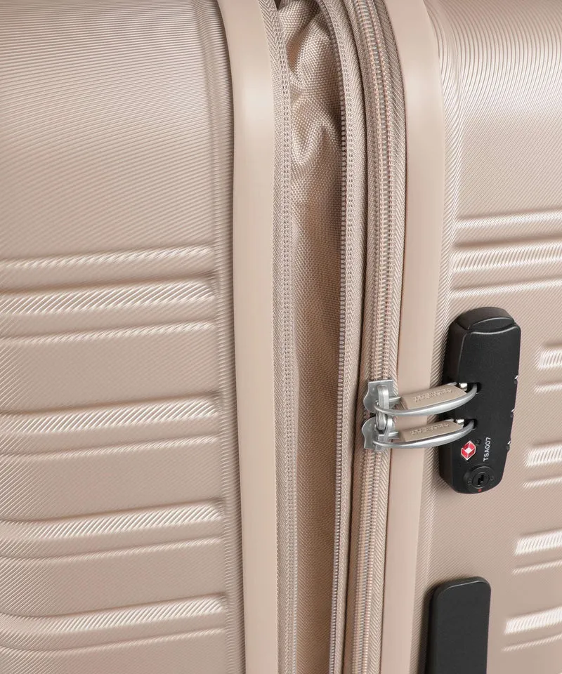 American Tourister Flashline Maleta con 4 ruedas ivory gold