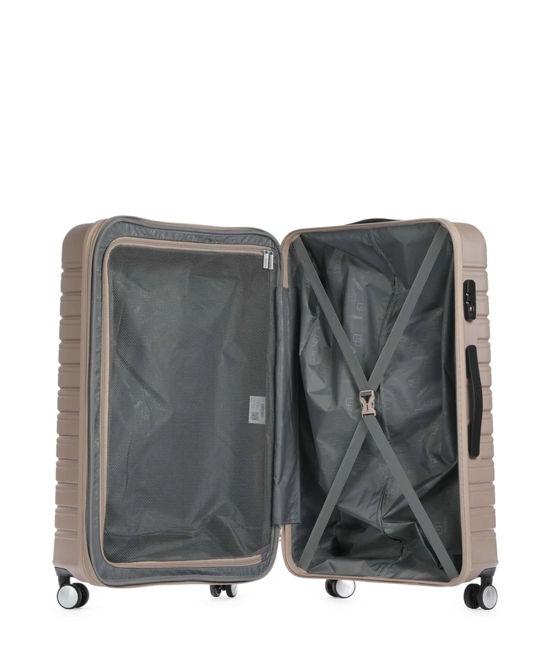 American Tourister Flashline Maleta con 4 ruedas ivory gold