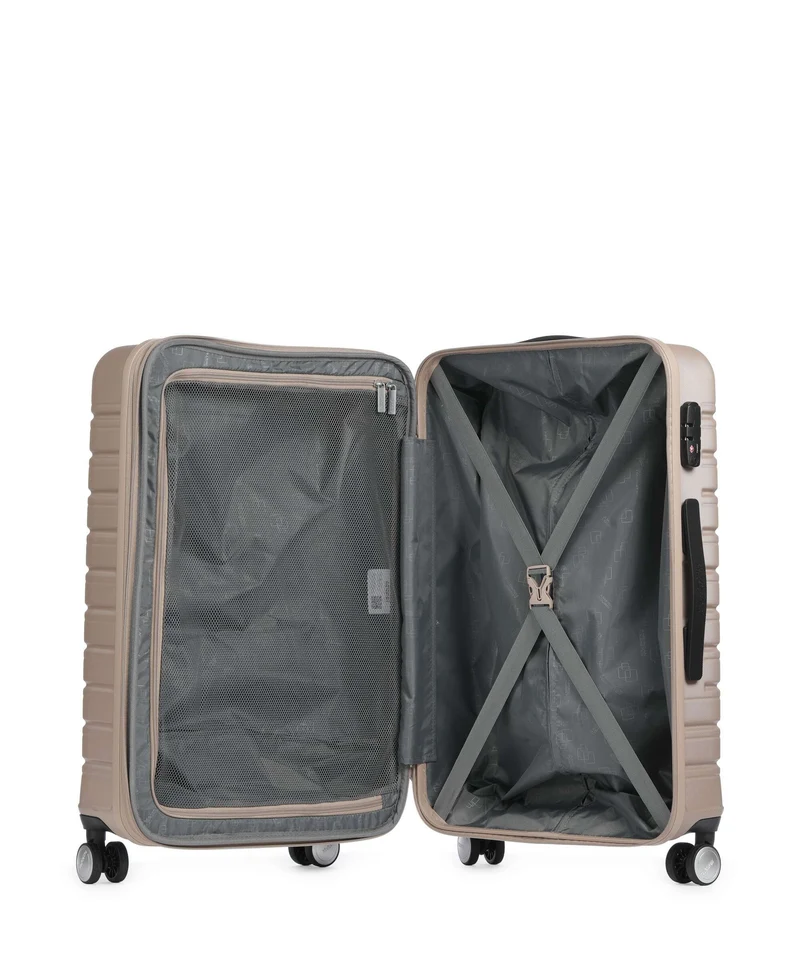 American Tourister Flashline Maleta con 4 ruedas ivory gold