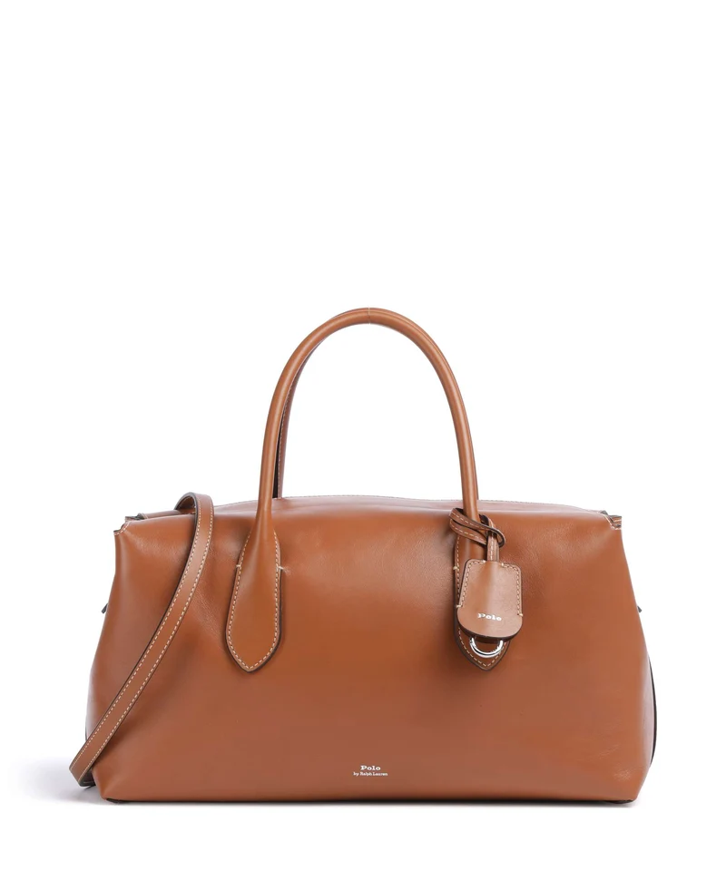 Polo Ralph Lauren Bellport Medium Bolso de mano cognac