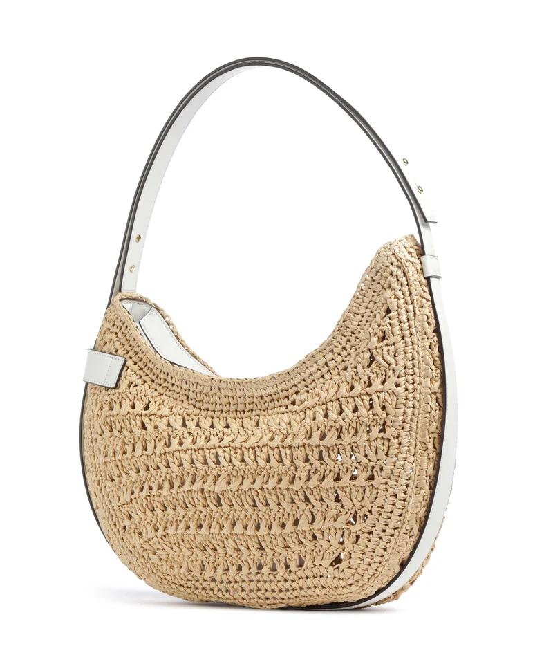 Lauren Ralph Lauren Tasha Large Bolso de hombro natural/white