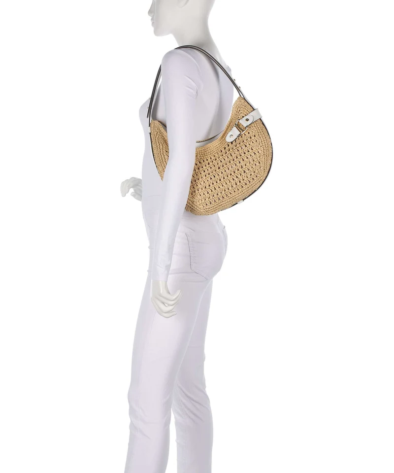 Lauren Ralph Lauren Tasha Large Bolso de hombro natural/white