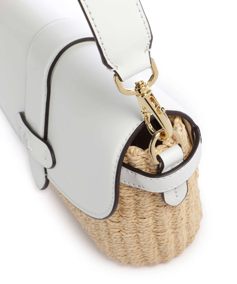 Lauren Ralph Lauren Lynden Small Bolso de hombro natural/white