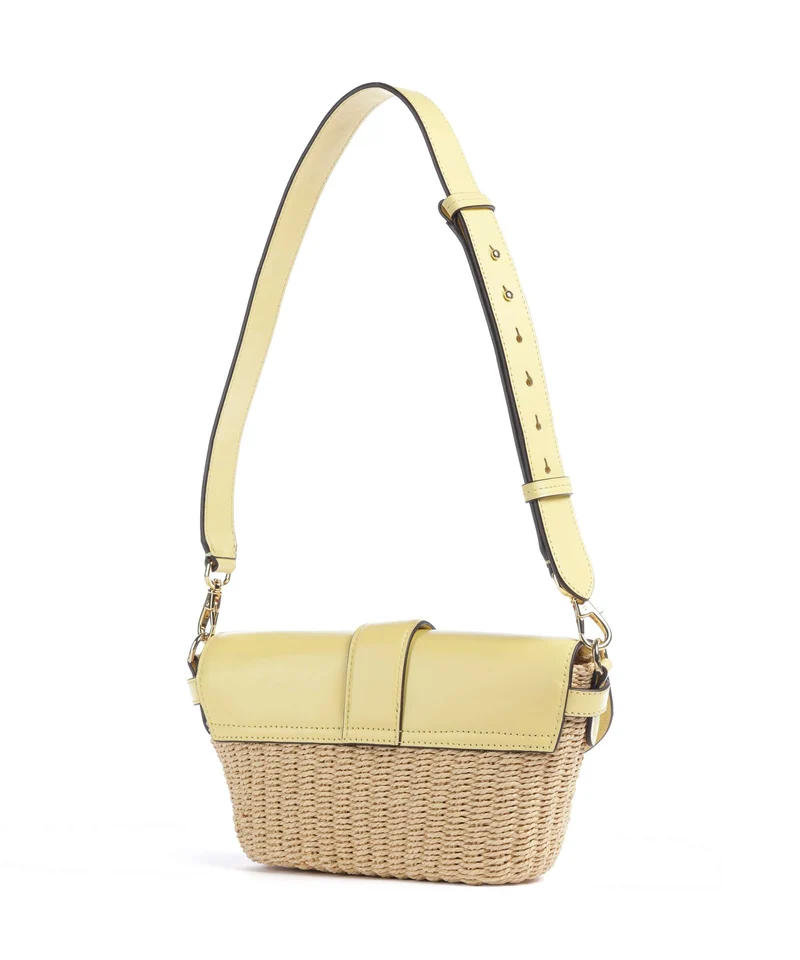Lauren Ralph Lauren Lynden Small Bolso de hombro natural/lemon sorbet