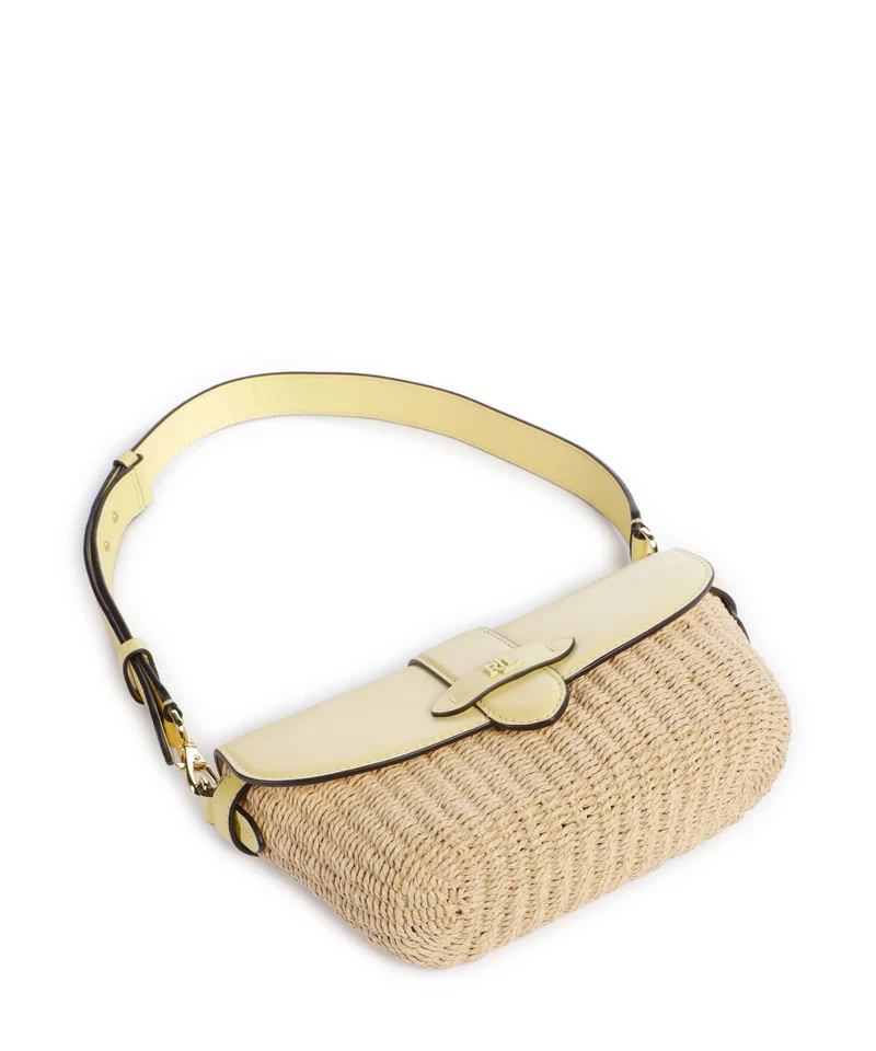 Lauren Ralph Lauren Lynden Small Bolso de hombro natural/lemon sorbet