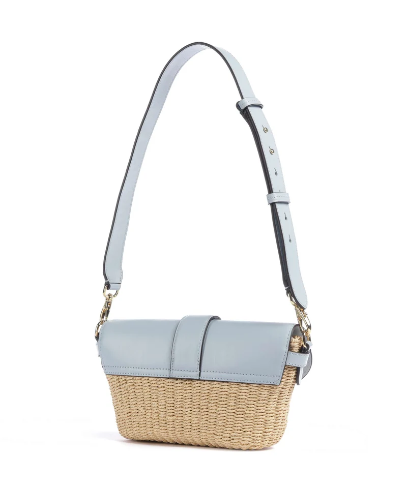 Lauren Ralph Lauren Lynden Small Bolso de hombro natural/alpine blue