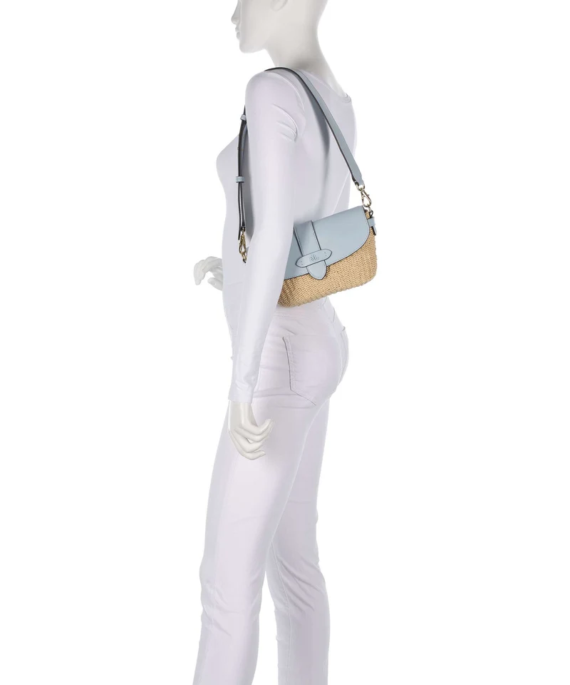 Lauren Ralph Lauren Lynden Small Bolso de hombro natural/alpine blue