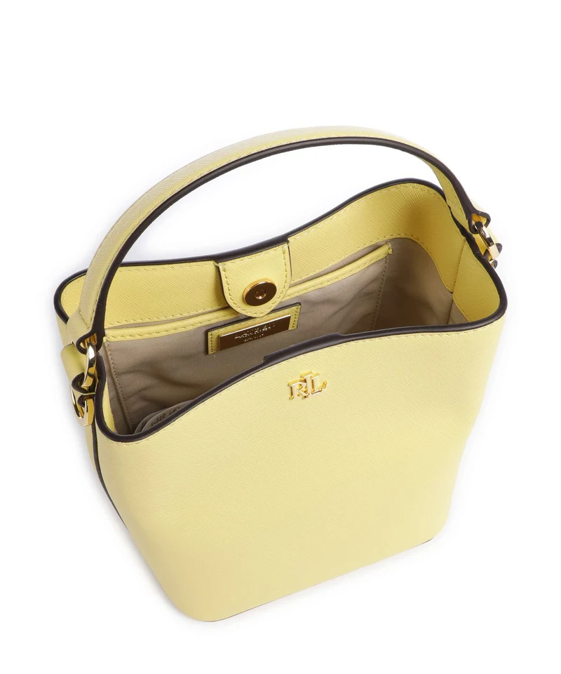 Lauren Ralph Lauren Reese Small Bucket bolso de mano lemon sorbet