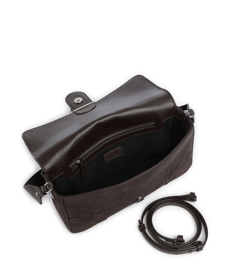 Pinko Love One Classic Slouchy Bolso de hombro marrone/chicco di caffe/old silver
