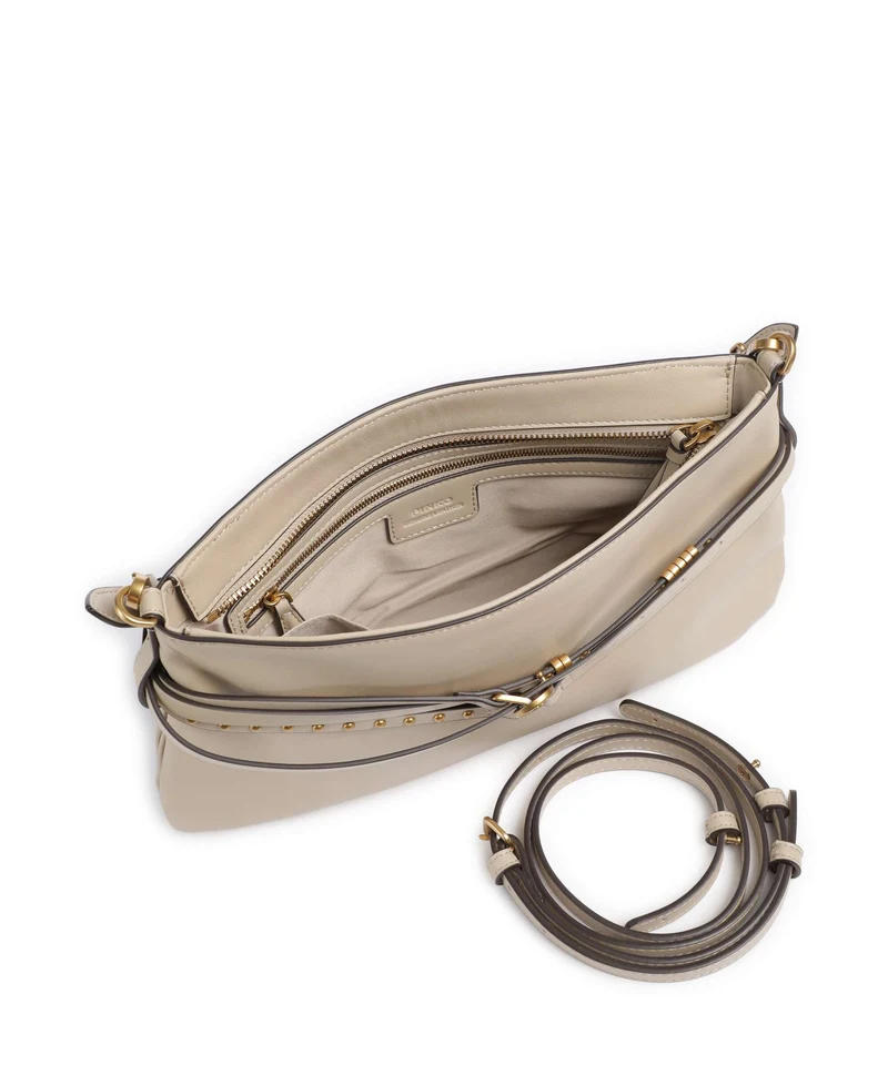 Pinko Belt Classic Bolso de hombro beige/grigio fumo/antique gold