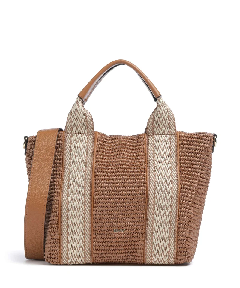 Abro Raffia Kaia Bolso de mano caramel/cognac