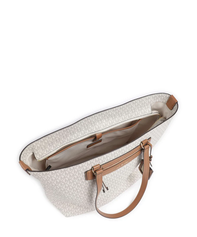 Michael Kors Jet Set Travel XL Bolsa shopping vanilla/acrn