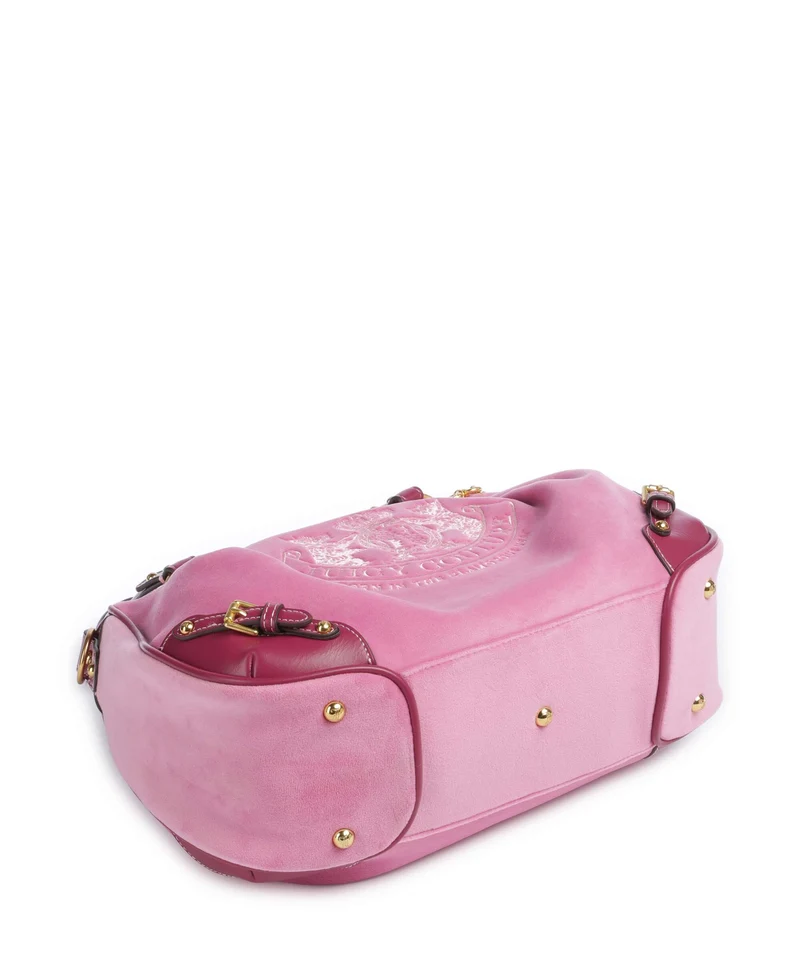 Juicy Couture Twig Narrative Velvet M Bolso de hobo super pink