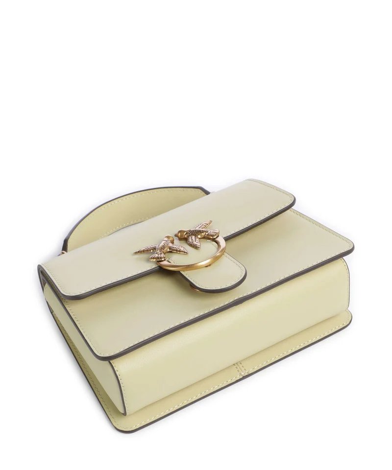 Pinko Love One Mini Bolso de mano giallo vaniglia/antique gold