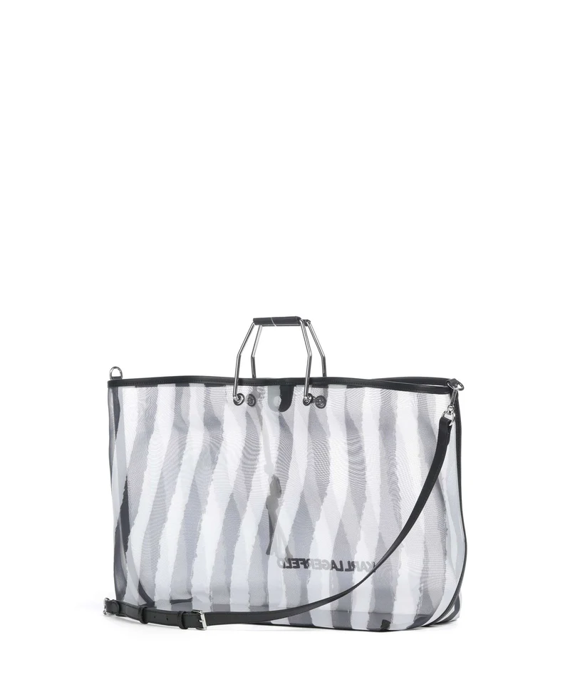 Karl Lagerfeld Ikon XXL Bolso de mano black stripes