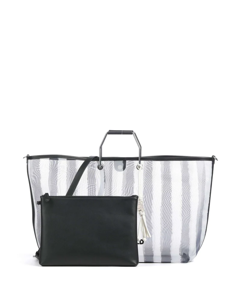 Karl Lagerfeld Ikon XXL Bolso de mano black stripes
