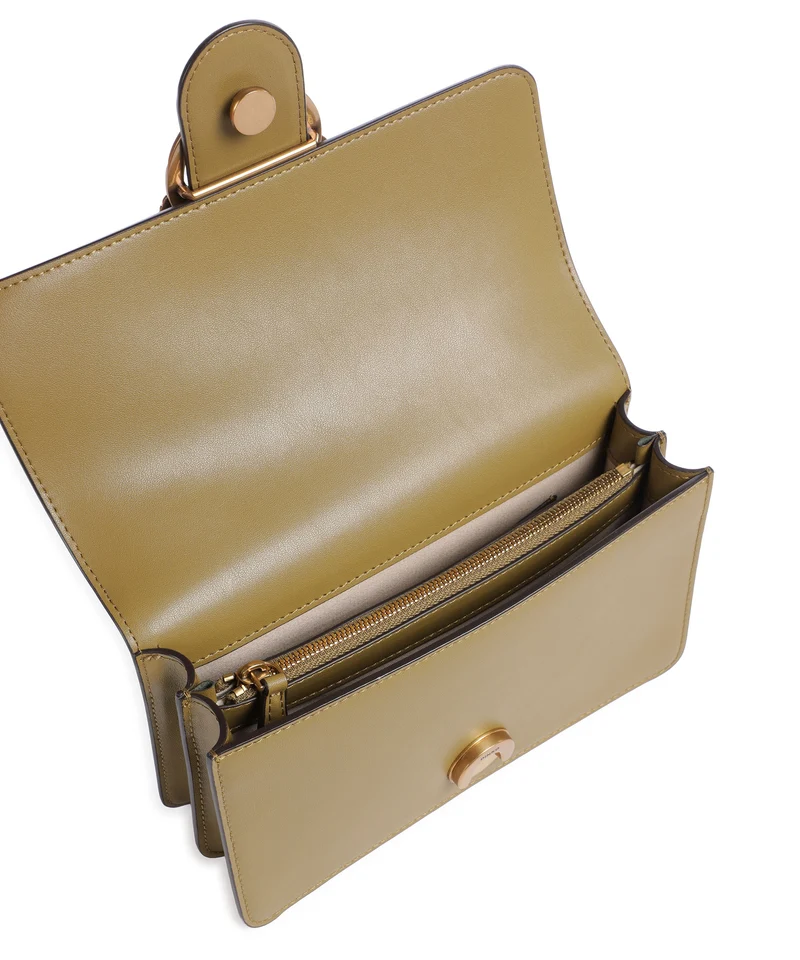 Pinko Love One Mini Bandolera verde canguro/antique gold