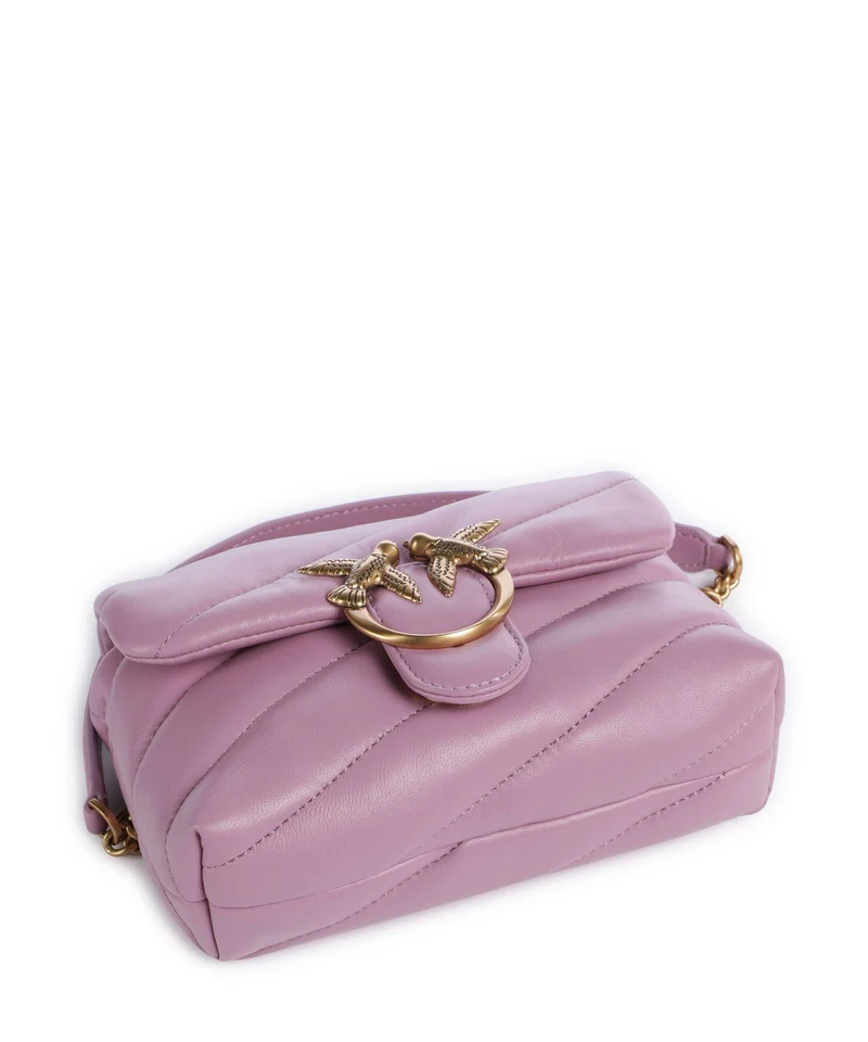 Pinko Love Puff Baby Bolso de hombro lilla/antique gold