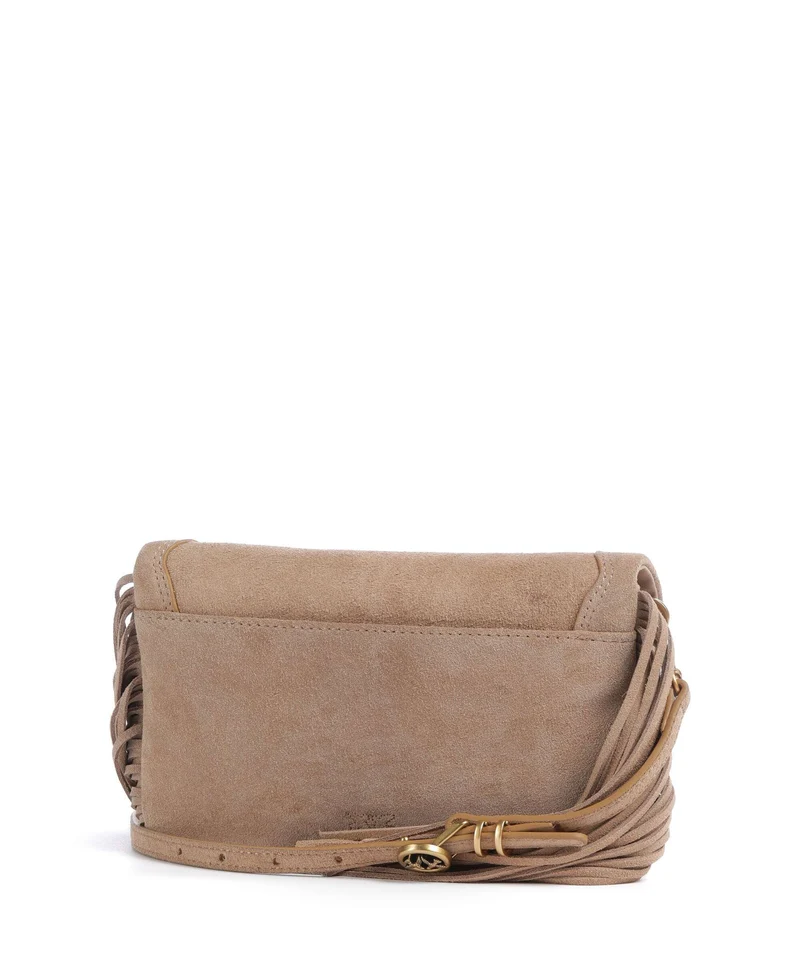 Pinko Love Click Soft Horizontal Mini Bandolera beige/scoiattolo/antique gold