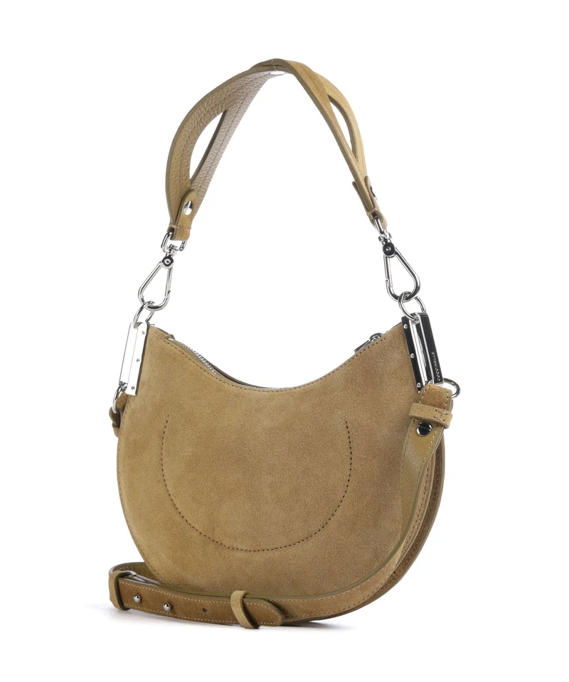Coccinelle Sunup Suede Bolso de hombro seagrass