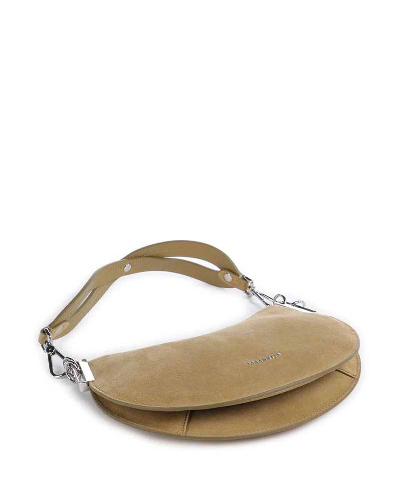 Coccinelle Sunup Suede Bolso de hombro seagrass