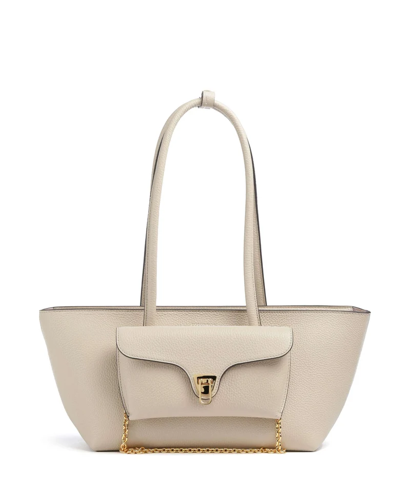Coccinelle Beat Double Bolso de hombro sandshell