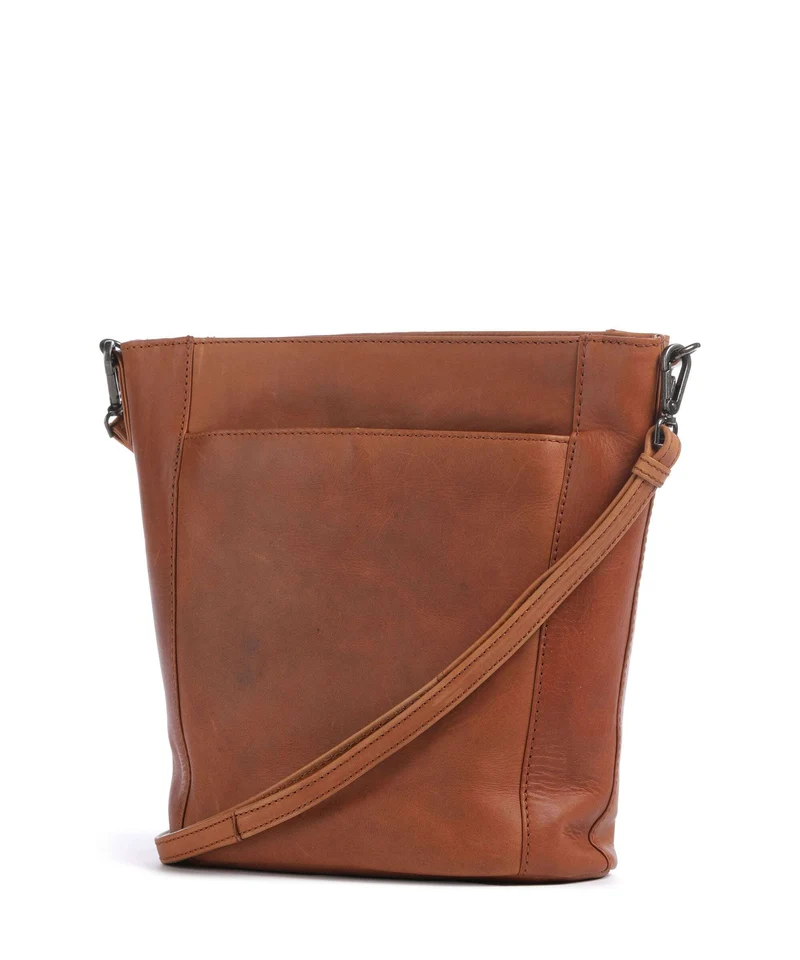 The Chesterfield Brand Wax Pull Up Cow Moore Bucket bolso de mano cognac