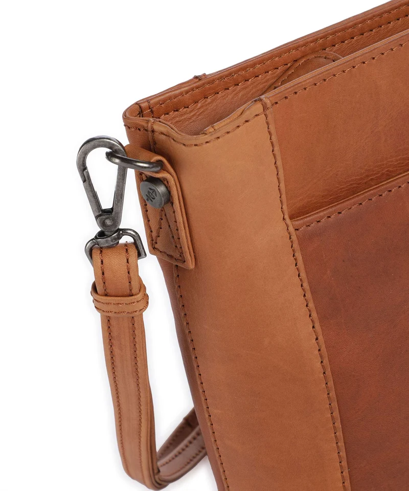 The Chesterfield Brand Wax Pull Up Cow Moore Bucket bolso de mano cognac