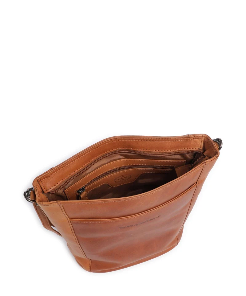 The Chesterfield Brand Wax Pull Up Cow Moore Bucket bolso de mano cognac