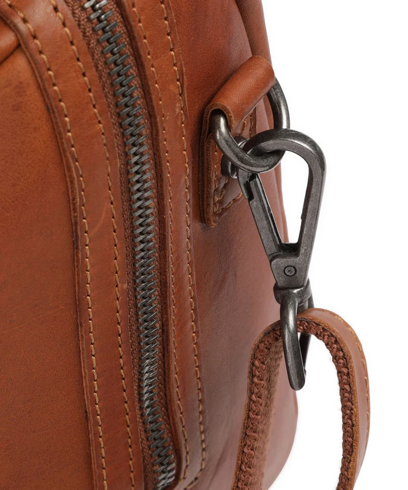 The Chesterfield Brand Wax Pull Up Cow Langton Bolso de mano cognac