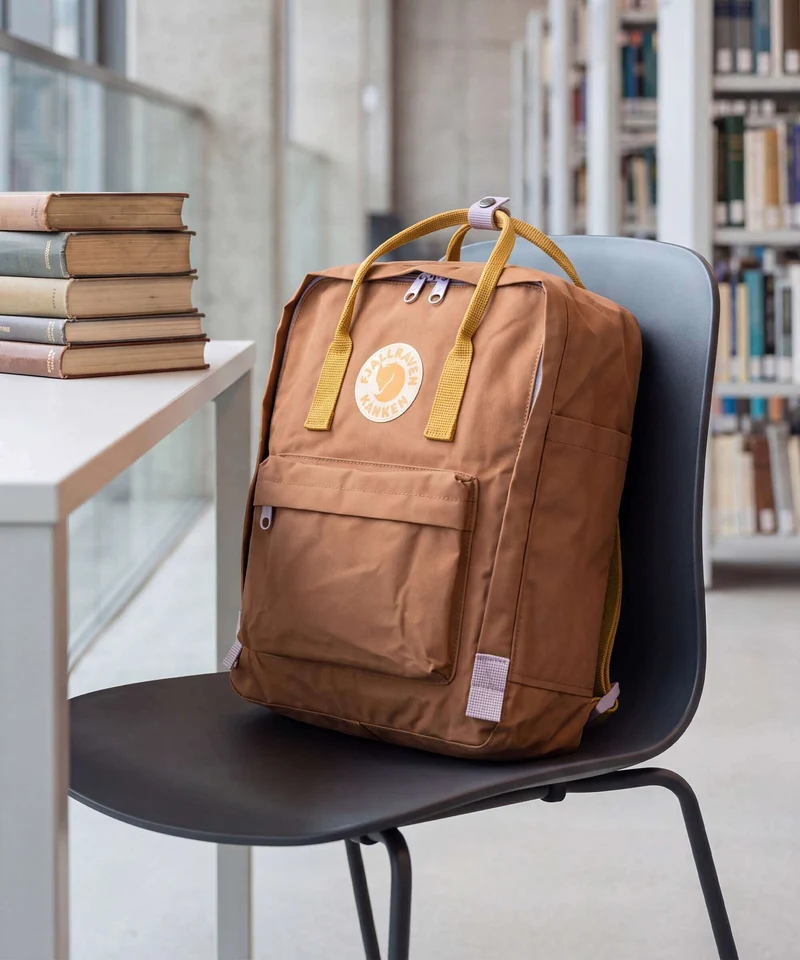 Fjällräven Kånken Koncept Mochila khaki dust/kantarell