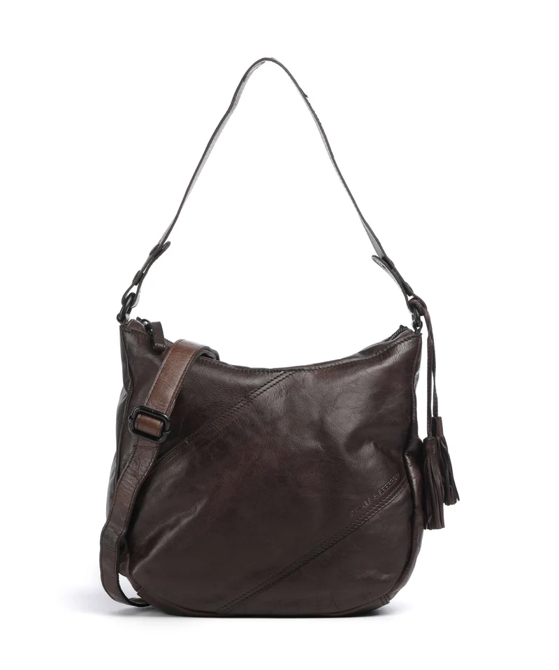 Spikes & Sparrow Apache Natalia Bolso de hobo dark brown