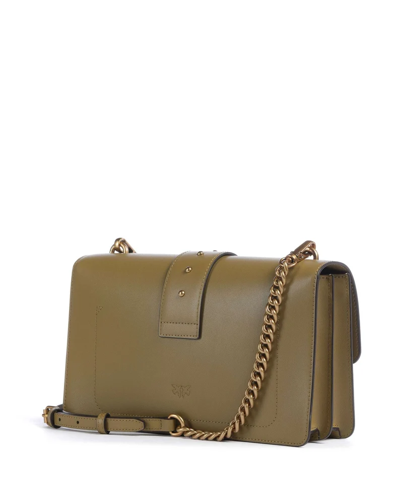 Pinko Love One Classic Bandolera verde canguro/antique gold