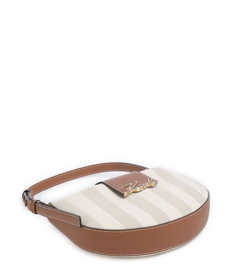 Karl Lagerfeld K/Signature Bolso de hombro natural canvas/tan