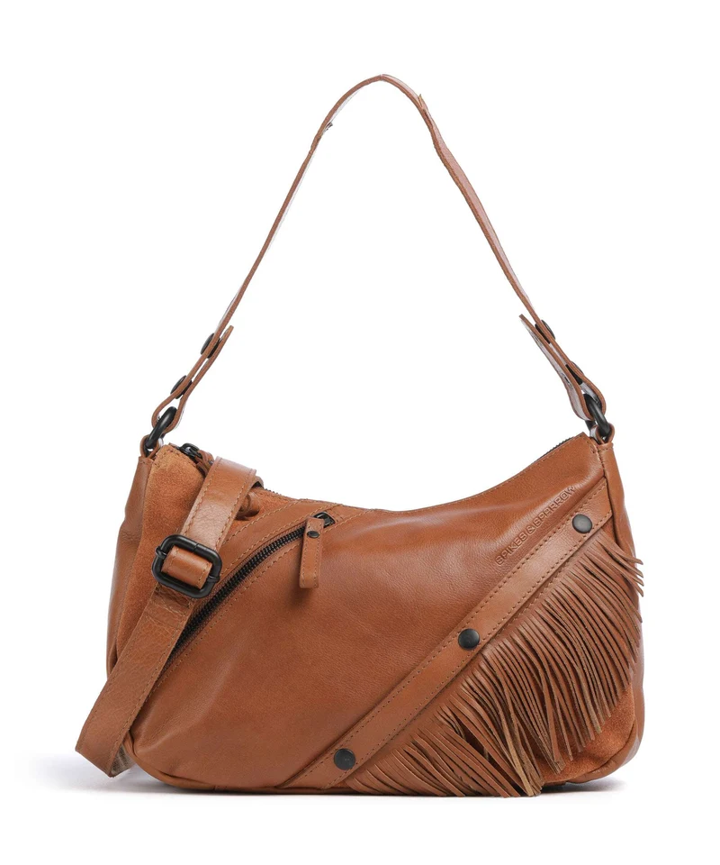 Spikes & Sparrow Suede Mix Jadeline Bolso de hombro brandy