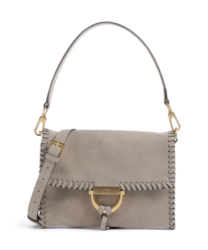 Abro Suede Temi Stitch Bolso de hombro siena