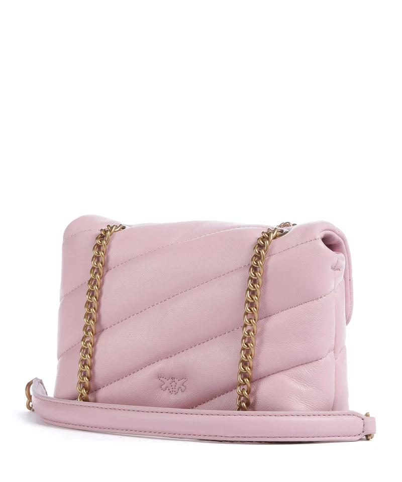 Pinko Love Puff Baby Bolso de hombro rosa chiaro/antique gold
