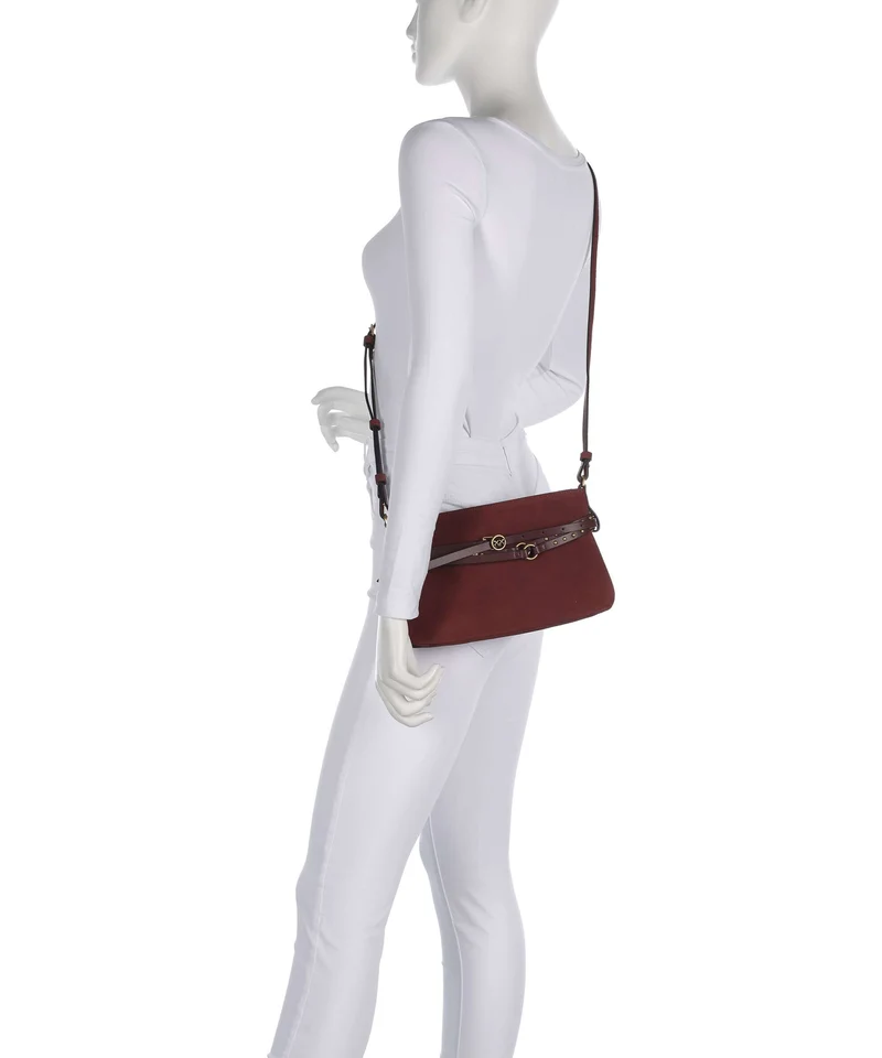 Pinko Belt Mini Bolso de hombro burgundy wine/antique gold