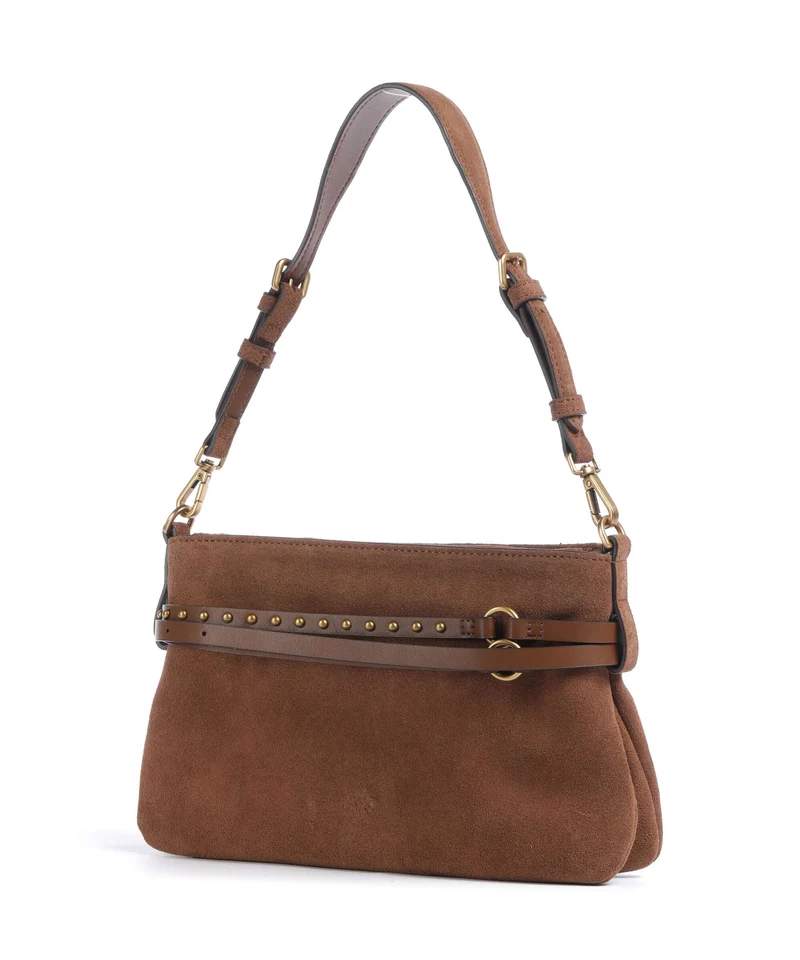 Pinko Belt Mini Bolso de hombro marrone/leone/antique gold
