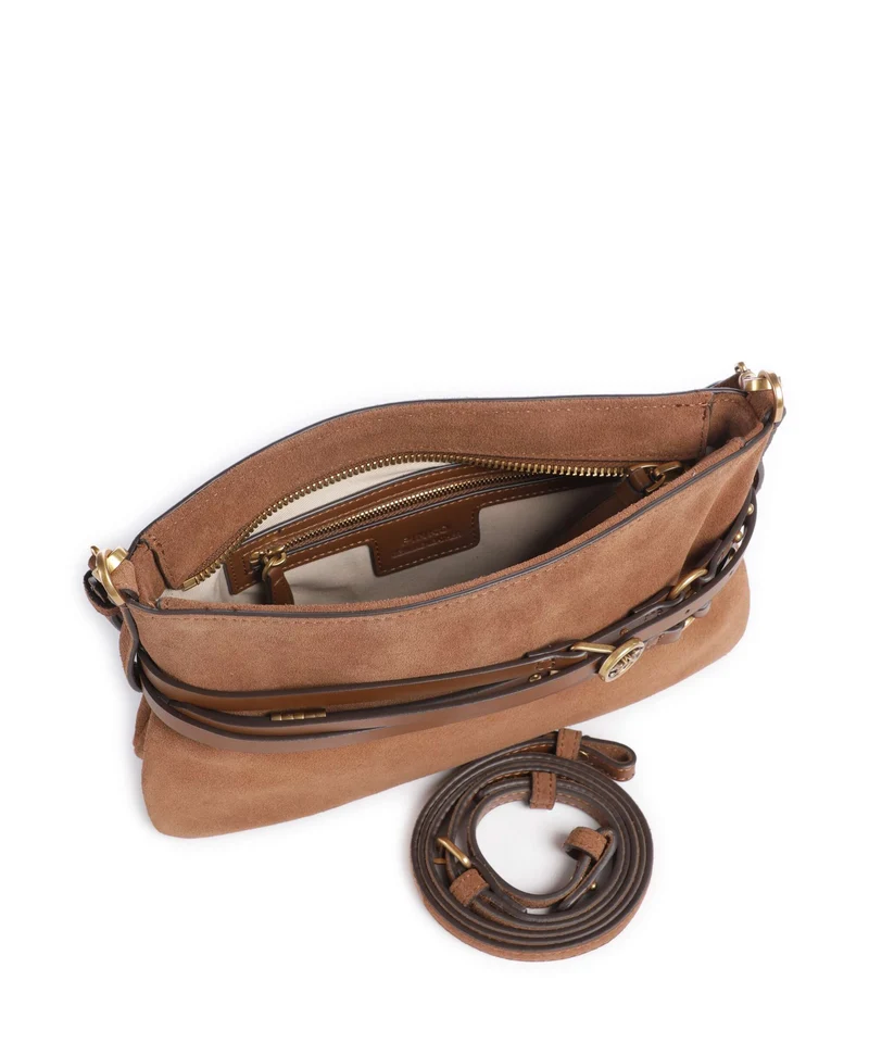 Pinko Belt Mini Bolso de hombro marrone/leone/antique gold