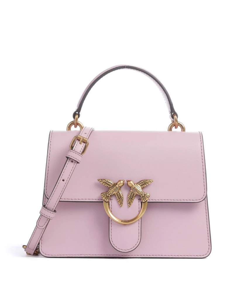Pinko Love One Mini Bolso de mano rosa chiaro/antique gold