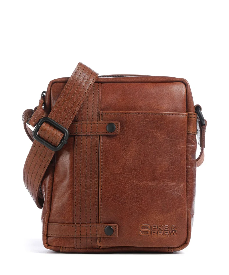 Spikes & Sparrow Bronco Benn Bandolera brandy