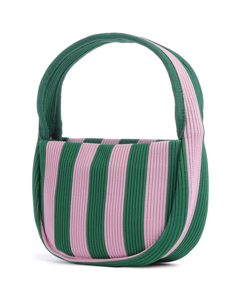 Marimekko Knitted Merirosvo Bolso de mano pink/dark green