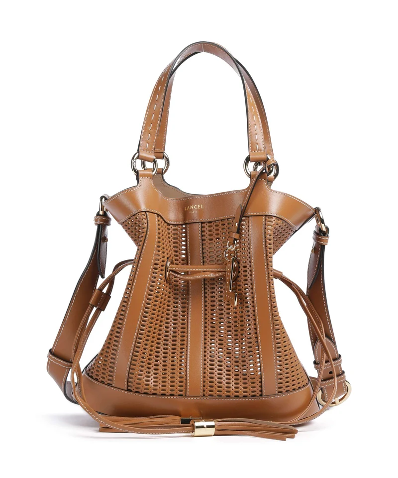 Lancel Premier Flirt M Bucket bolso de mano camel