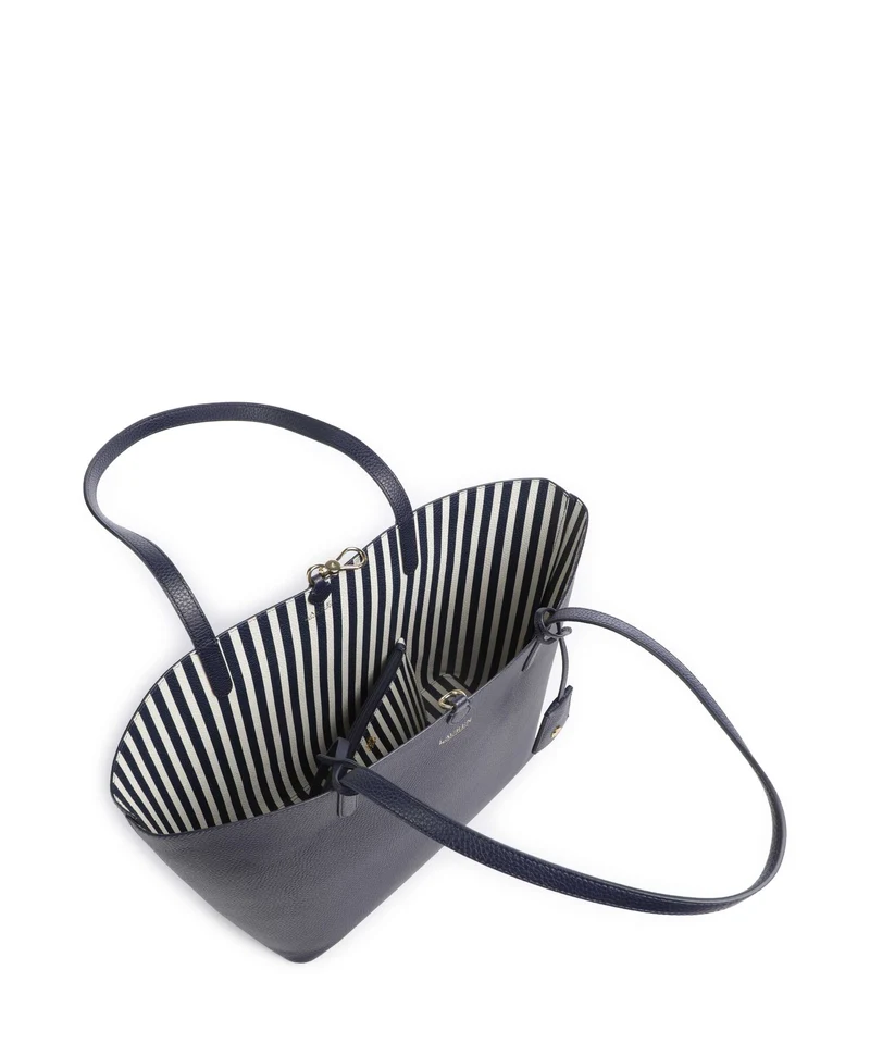 Lauren Ralph Lauren Medium Bolsa shopping refined navy/skinny stripe
